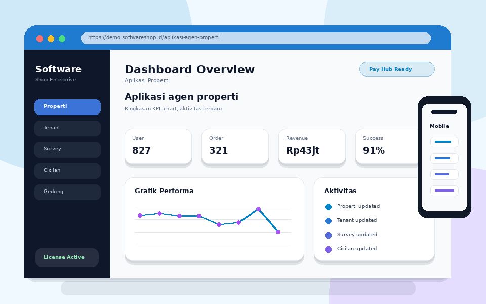 Screenshot Aplikasi agen properti