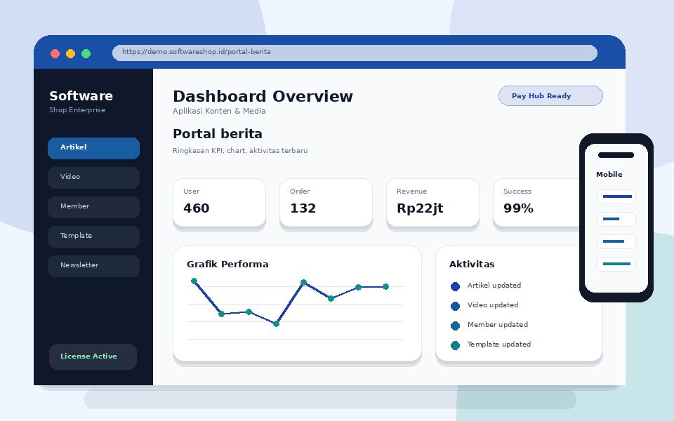 Screenshot Portal berita